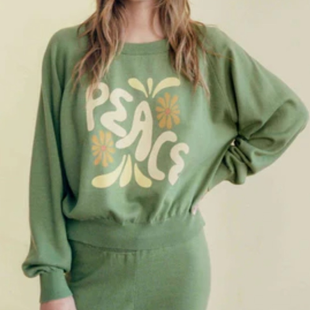 Christy Dawn The Sunny X Sun Keep peace sweater